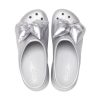 Crocs (WMNS) Siren Metallic Bow Clogs “Silver” 210050-0P1