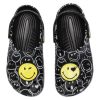 Crocs (WMNS) Smiley World Classic Clogs “Black White Yellow” 873137