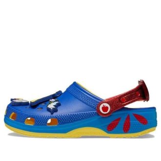 Crocs (WMNS) Snow White Classic Clogs “Blue Yellow Red” 209483-769