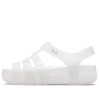 Crocs (WMNS) Splash Glossy Fisherman Sandal “White” 209267-100