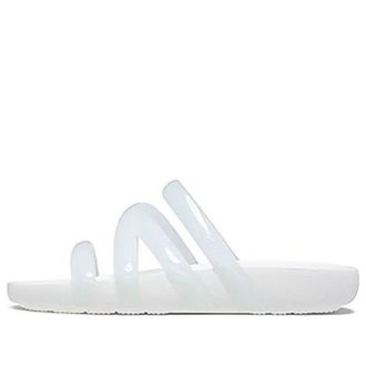 Crocs (WMNS) Splash Glossy Strappy Sandal “White” 208537-100