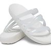 Crocs (WMNS) Splash Glossy Strappy Sandal “White” 208537-100
