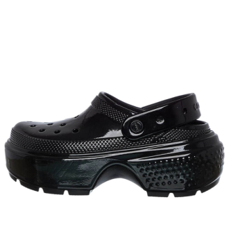 Crocs (WMNS) Stomp High Shine Clog “Black” 209568-001