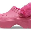 Crocs (WMNS) Stomp Lined Clog “Hyper Pink” 208546-6VZ