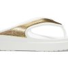 Crocs (WMNS) Thick Sole White Gold Slippers “White Gold” 206919-100