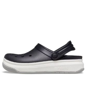 Crocsband Full Force Thick Sole Sandals Black White Unisex 206122-066 Crocsband Full Force Thick Sole Sandals Black White Unisex 206122-066