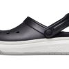 Crocsband Full Force Thick Sole Sandals Black White Unisex 206122-066