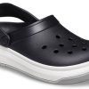Crocsband Full Force Thick Sole Sandals Black White Unisex 206122-066