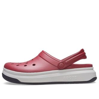 Crocsband Full Force Thick Sole Sandals Red White 206122-6RU Crocsband Full Force Thick Sole Sandals Red White 206122-6RU