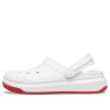 Crocsband Full Force Thick Sole Sandals White Red Unisex 206122-100