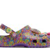 Lisa Frank x Classic Clog “Neon Purple Multi Hearts”