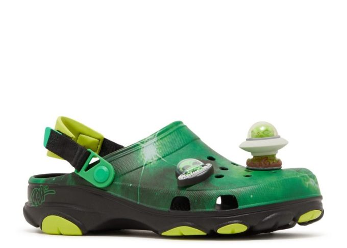 Ron English x All-Terrain Clog “Area 54 – Green Galaxy”