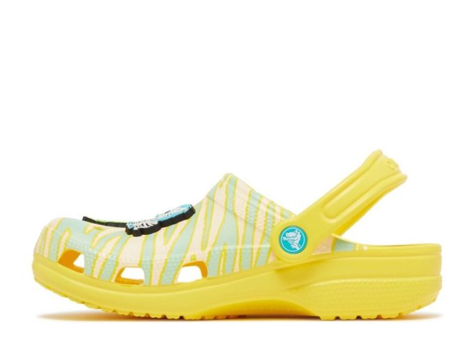Ron English x Classic Clog Kids “Party Animals – Zebra Lemon”